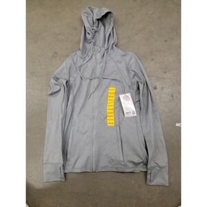 NWT Member's Mark Women's Everyday Full Zip Hooded Jacket Grey XXL